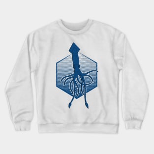 Giant squid and  the Deep blue sea Crewneck Sweatshirt